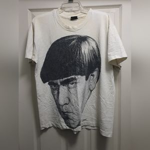 Vtg 3 stooges t shirt full face rare size large